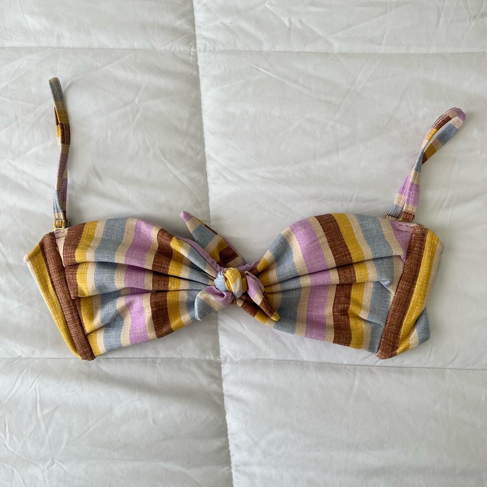 MONTCE Swim Striped Bikini Top